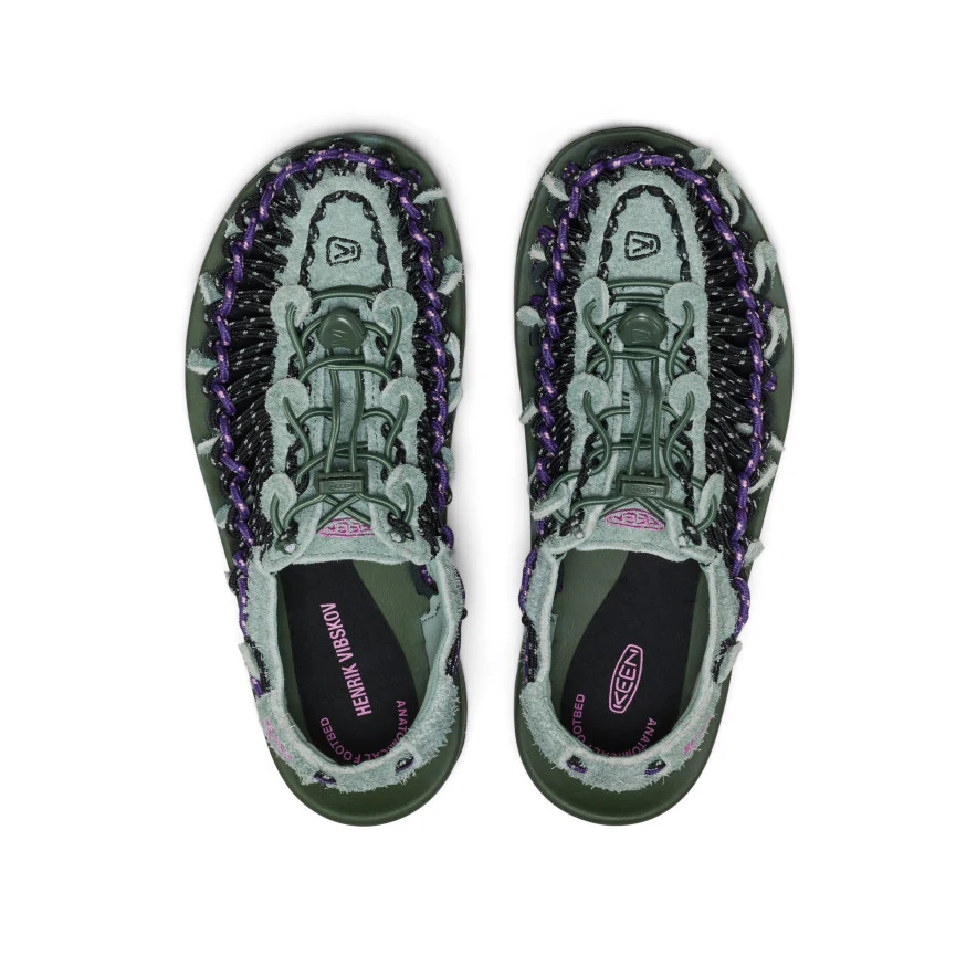 All Gender UNEEK Leather Henrik Vibskov Sneaker | Green Spring - Image 4