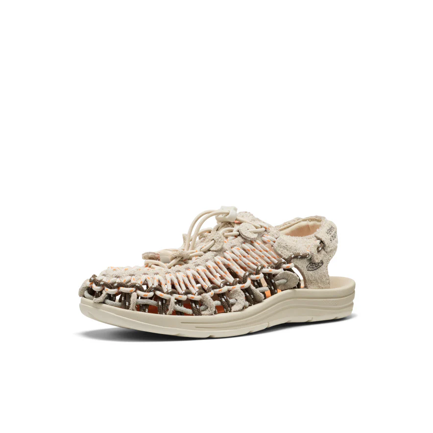 All Gender UNEEK Leather Henrik Vibskov Sneaker | Tangerine Cream - Image 3