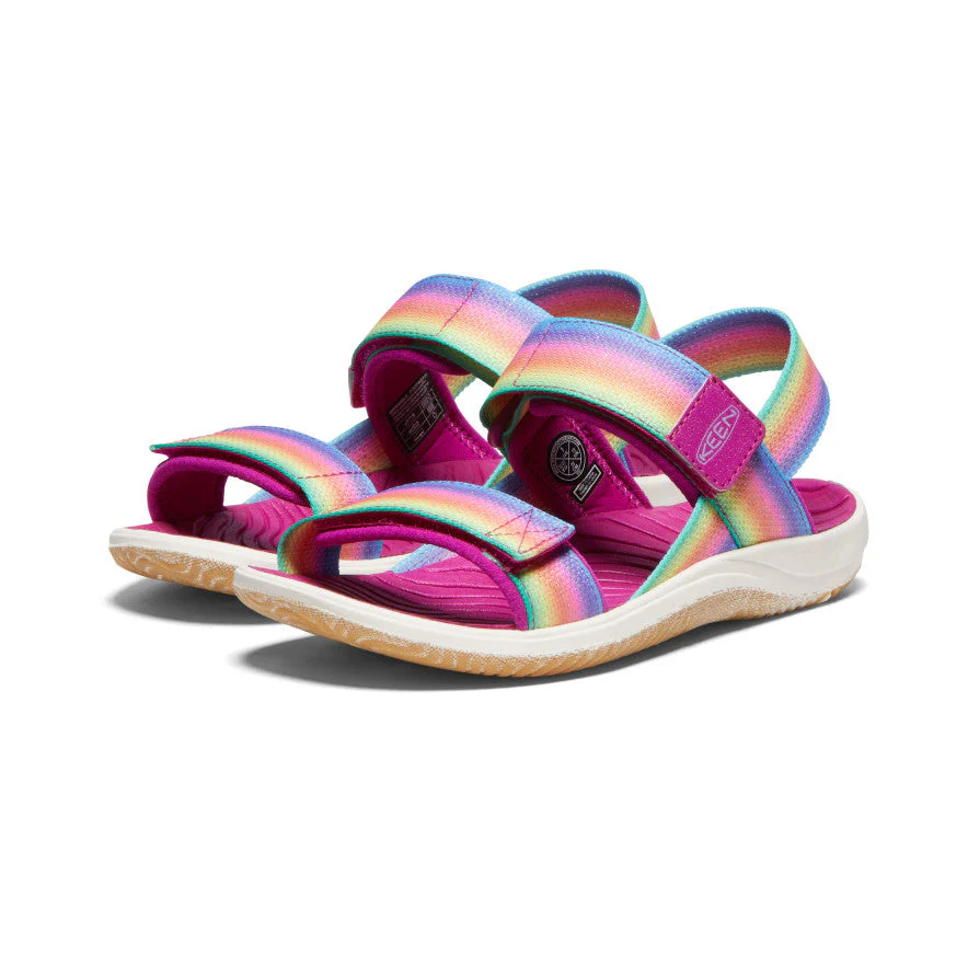 Big Kids' Elle Backstrap | Rainbow/Festival Fuchsia - Image 2