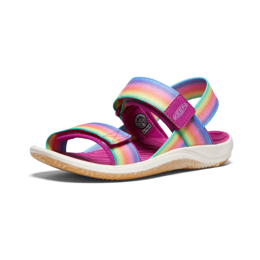 Big Kids' Elle Backstrap | Rainbow/Festival Fuchsia - Image 3