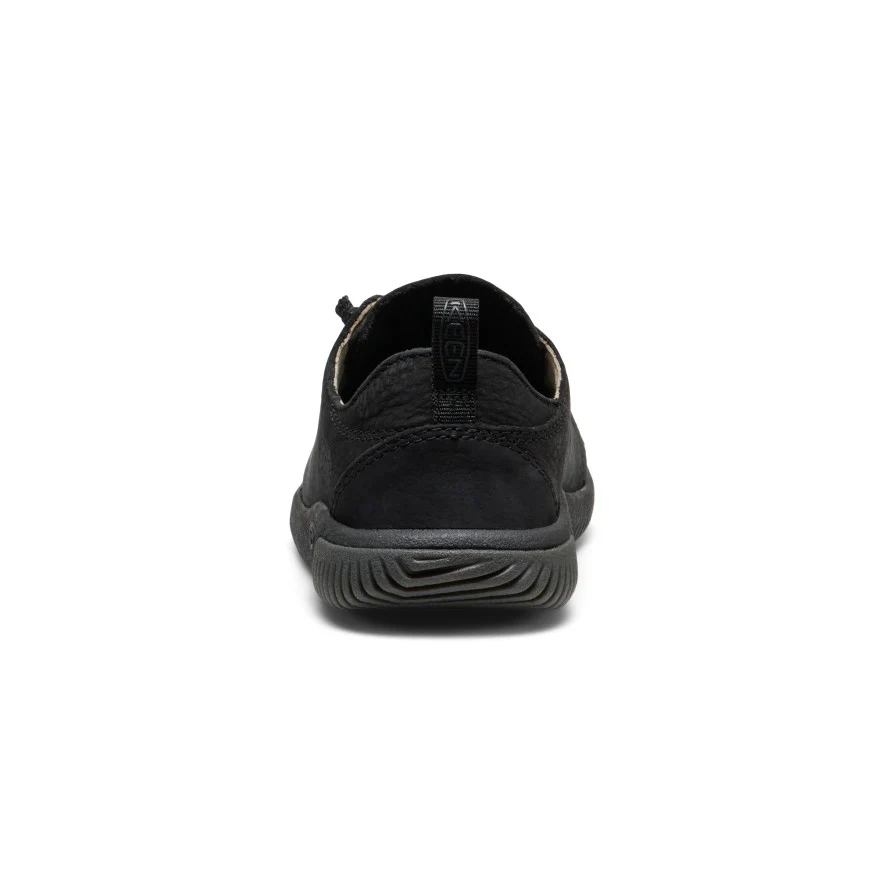 Big Kids' KNX Leather Sneaker  |  Triple Black - Image 5