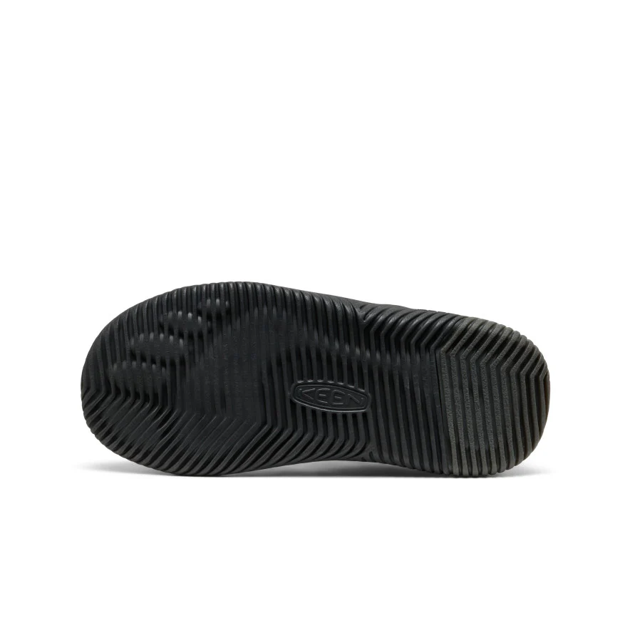 Big Kids' KNX Leather Sneaker  |  Triple Black - Image 6