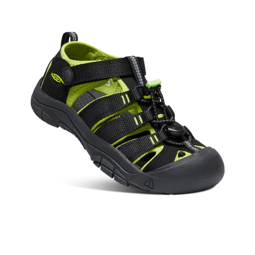 Big Kids' Newport H2 | Black/Lime Green - Image 3