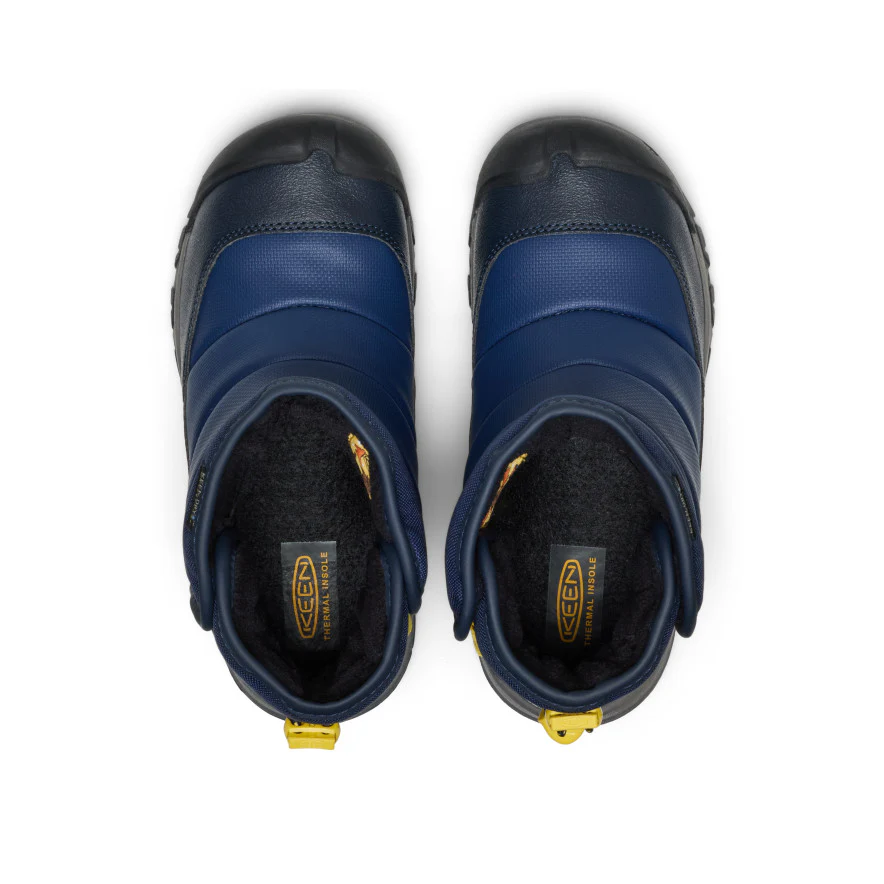 Big Kids' Puffrider Waterproof Winter Boot | Naval Academy/Mango Mint - Image 4