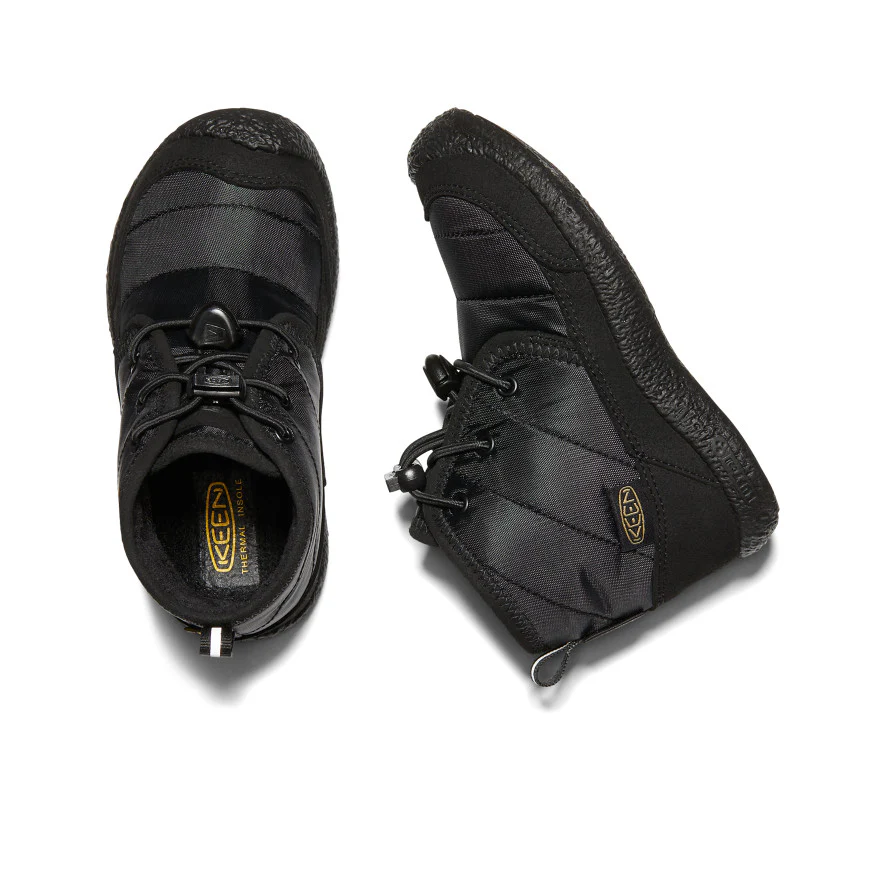 Little Kids' Howser II Waterproof Chukka  |  Black/Black - Image 5