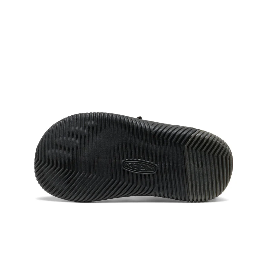 Little Kids' KNX Leather Sneaker  |  Triple Black - Image 6