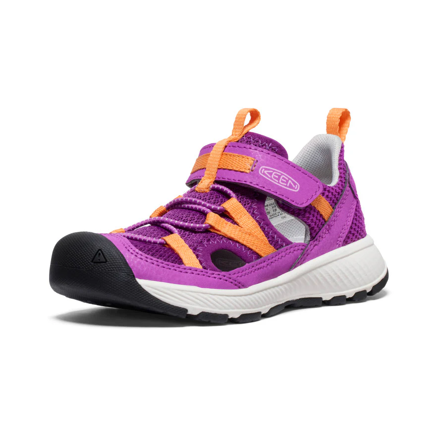 Little Kids' Motozoa Sandal  |  Willowherb/Tangerine - Image 3