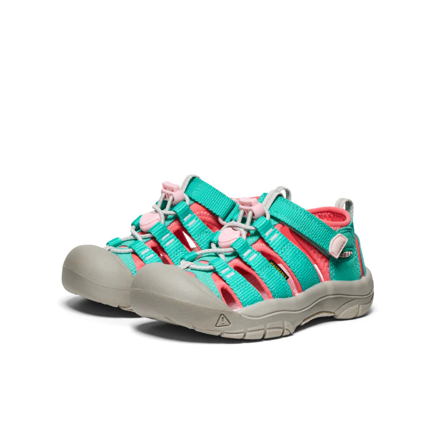 Little Kids' Newport H2 | Bright Aqua/Giggle Pink - Image 2