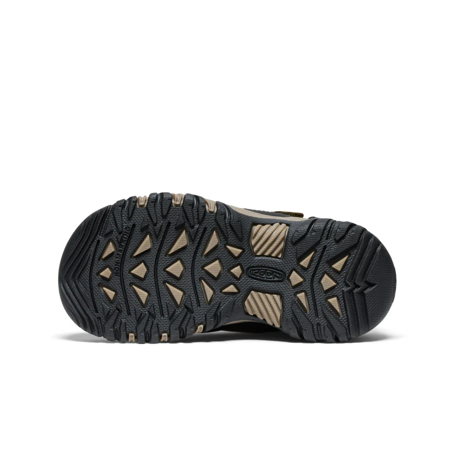 Little Kids' Targhee IV Waterproof Hiking Shoe  |  Dark Olive/Gold Flame - Image 6