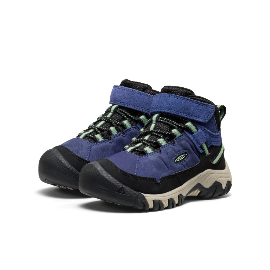 Little Kids' Targhee IV Waterproof Hiking Boot | Skipper Blue/Hemlock - Image 2