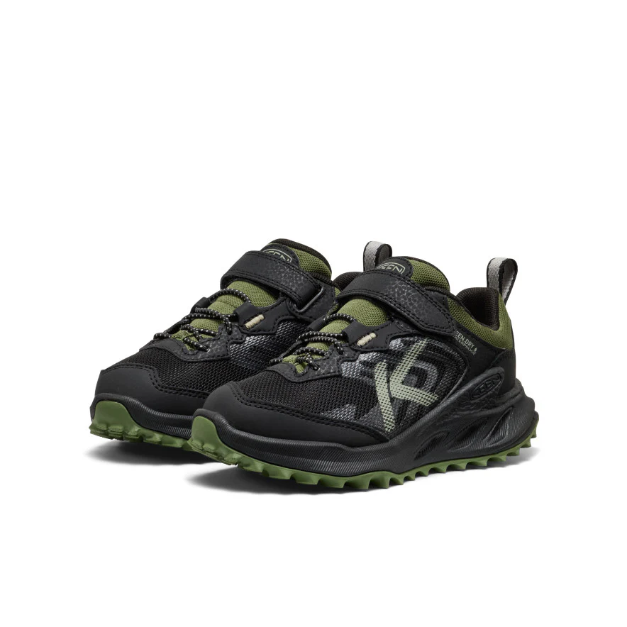 Little Kids' Zionic Waterproof Shoe  |  Black/Bronze Green - Image 2