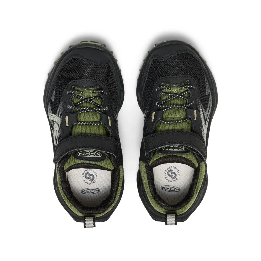 Little Kids' Zionic Waterproof Shoe  |  Black/Bronze Green - Image 4