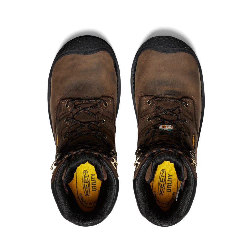 Men's CSA Camden 8" Insulated Waterproof Boot (Carbon Toe) | Dark Earth/Black - Image 4