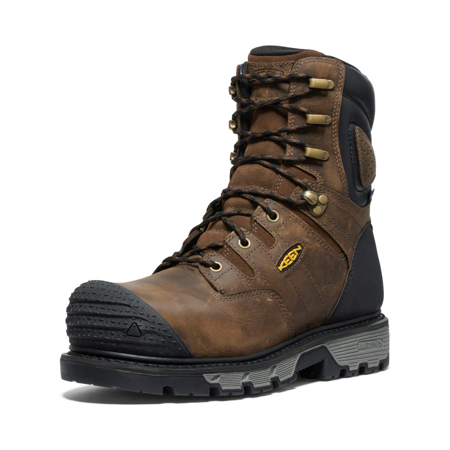 Men's CSA Camden 8" Waterproof Boot (Carbon Toe) | Dark Earth/Black - Image 3