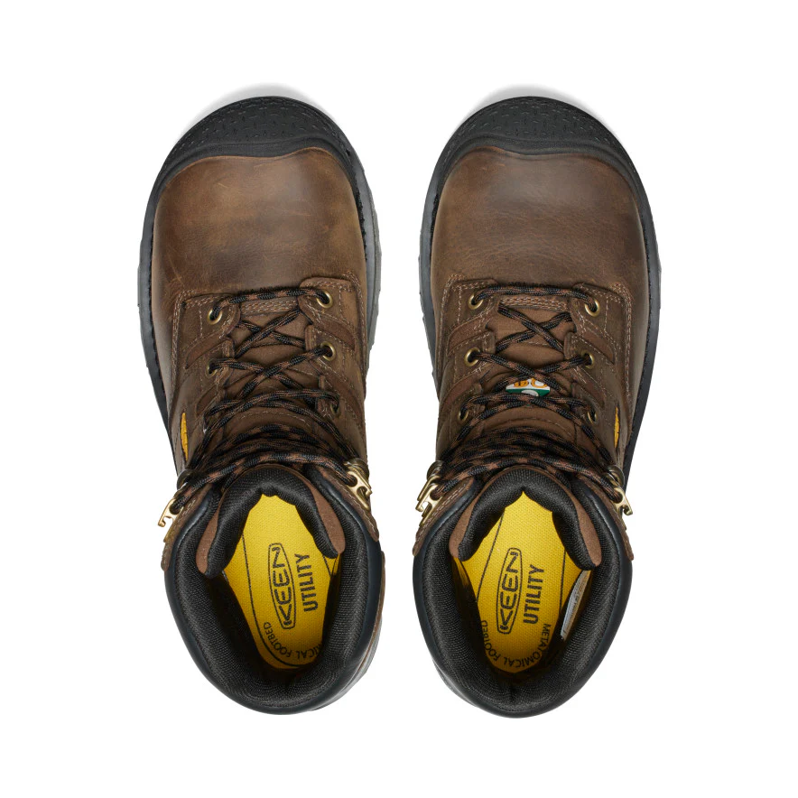 Men's CSA Camden 8" Waterproof Boot (Carbon Toe) | Dark Earth/Black - Image 4
