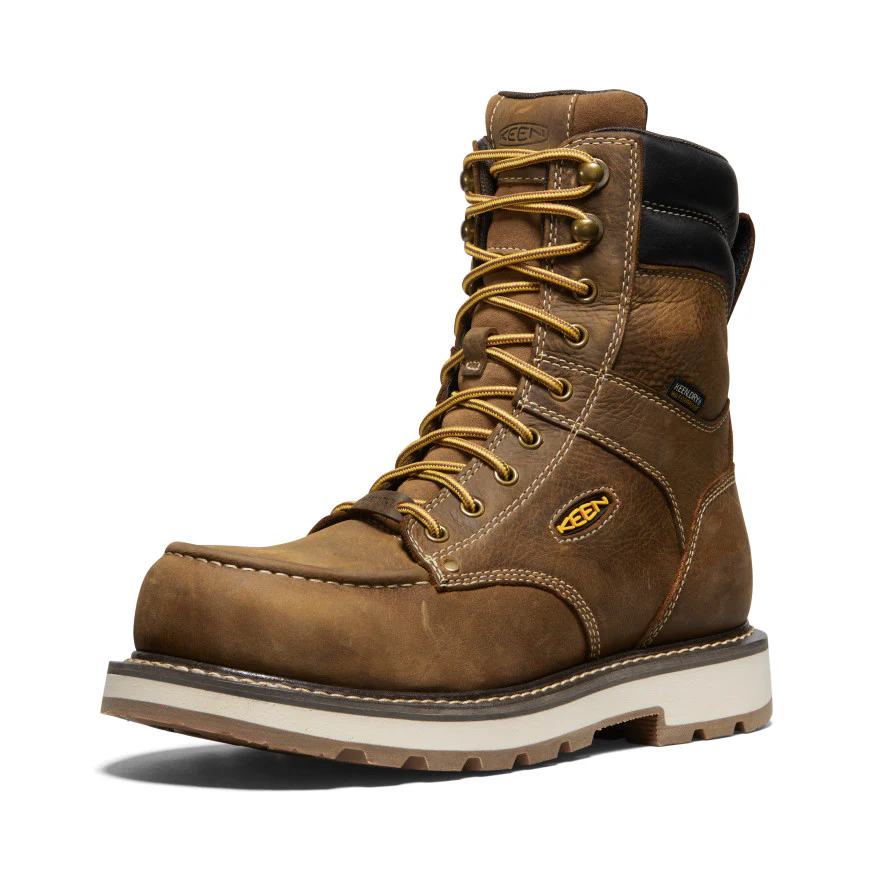 Men's CSA Cincinnati 8" Waterproof 90° Heel Boot (Carbon Toe) | Belgian/Sandshell - Image 3