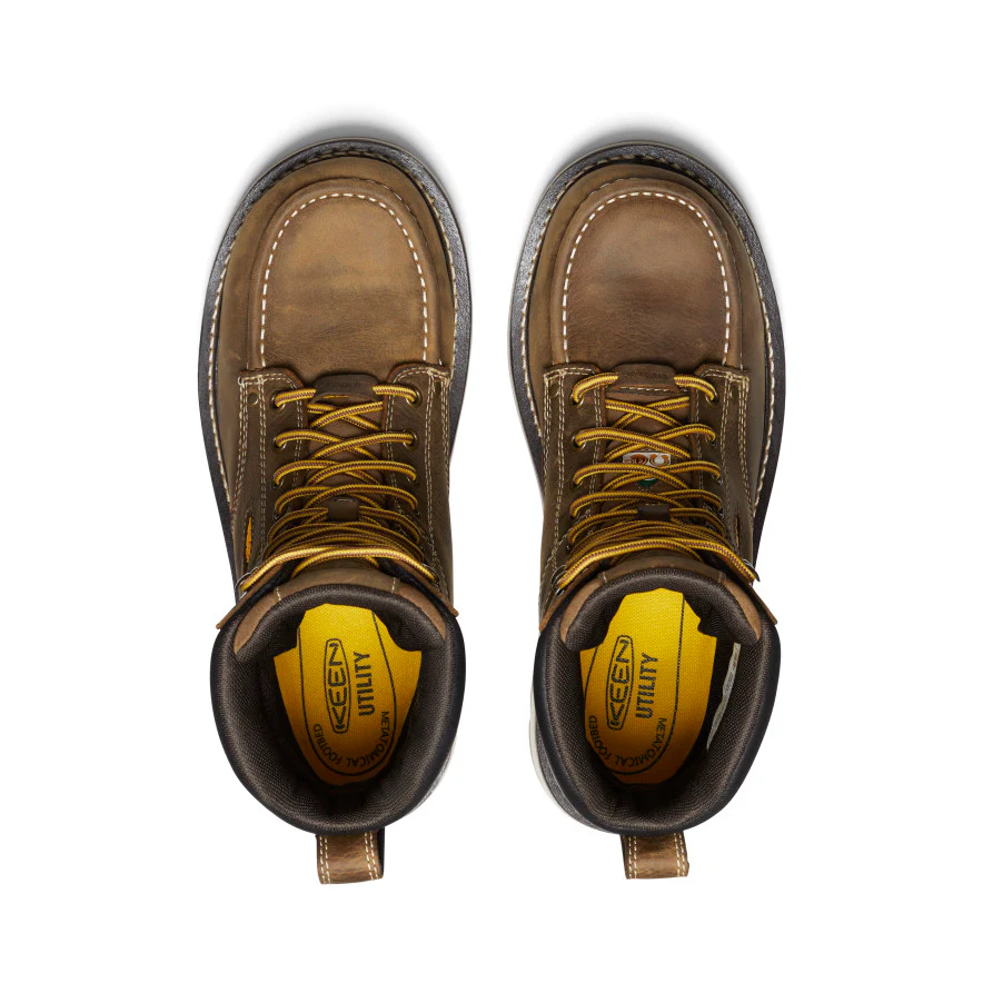 Men's CSA Cincinnati 8" Waterproof 90° Heel Boot (Carbon Toe) | Belgian/Sandshell - Image 4