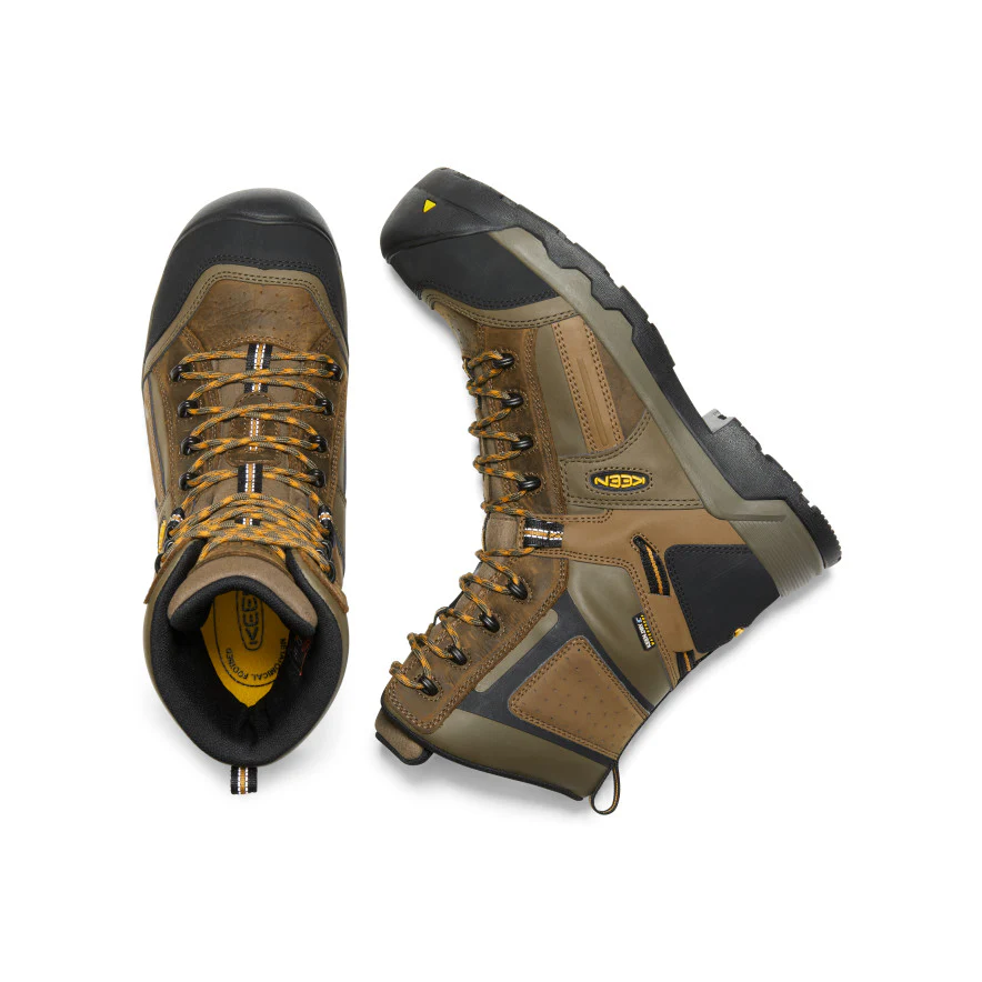 Men's CSA Davenport 8" Insulated Waterproof Boot  |  Dark Earth/Inca Gold - Image 8