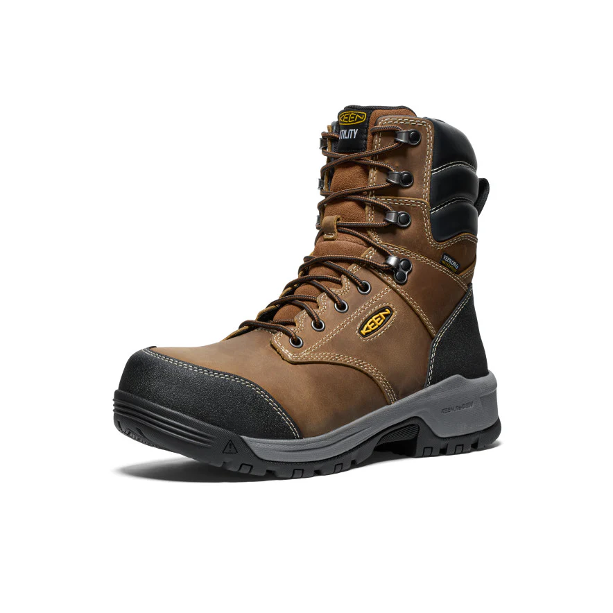 Men's CSA Evanston 8" Waterproof Boot (Carbon Toe)  |  Bison/Black - Image 3