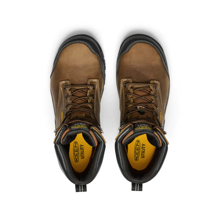 Men's CSA Evanston 8" Waterproof Boot (Carbon Toe)  |  Bison/Black - Image 4