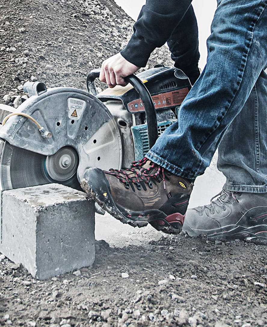 Men's CSA Hamilton Waterproof Boot (Carbon Toe)  |  Bison/Jester Red - Image 6