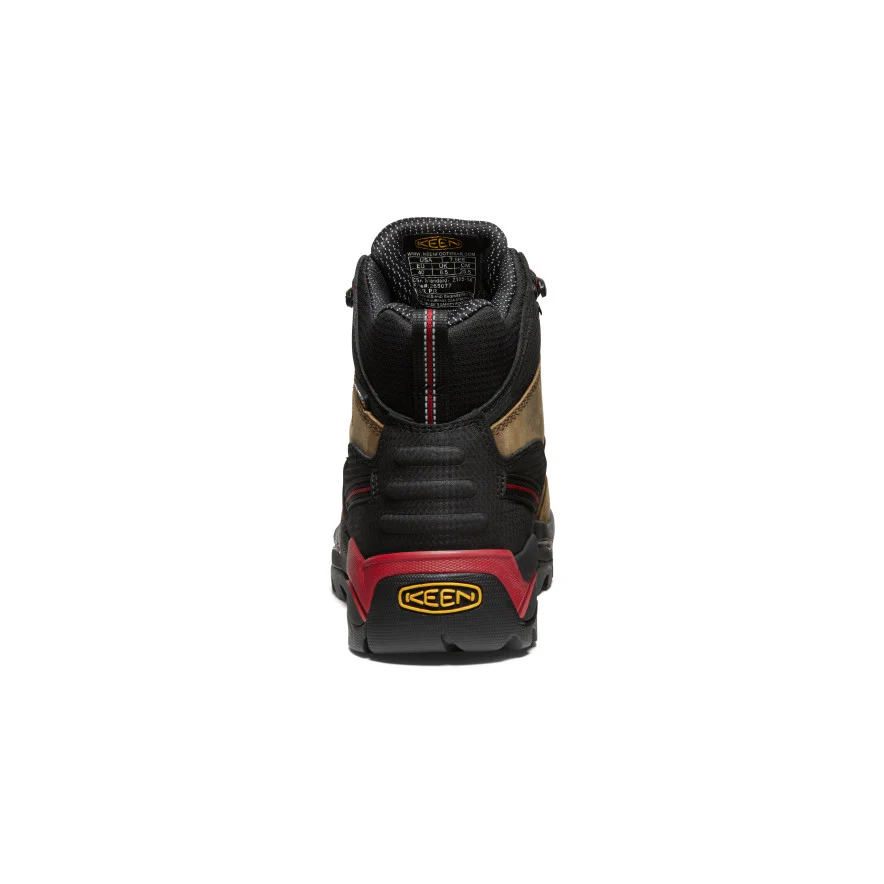 Men's CSA Hamilton Waterproof Boot (Carbon Toe)  |  Bison/Jester Red - Image 8