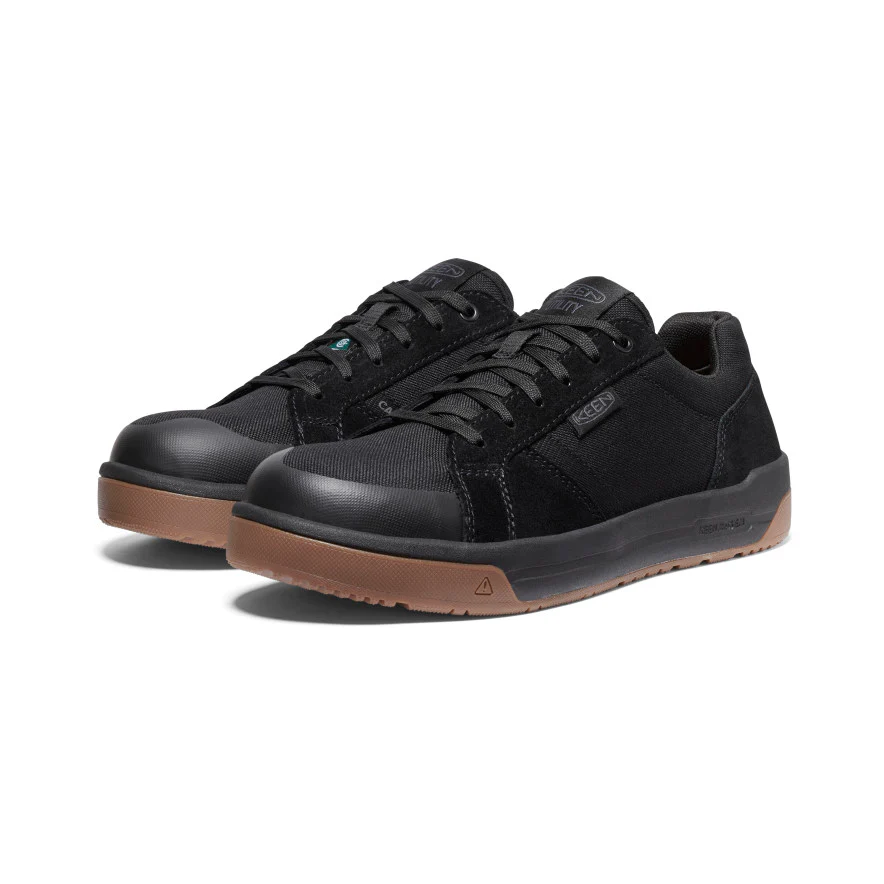 Men's CSA Kenton Work Shoe (Carbon Toe) | Black/Gum - Image 2