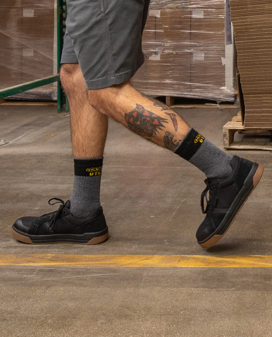 Men's CSA Kenton Work Shoe (Carbon Toe) | Black/Gum - Image 8