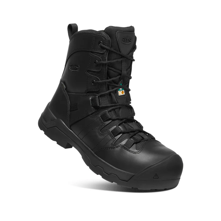 Men's CSA Oshawa+ 8" Waterproof Boot (Carbon Toe)  |  Black/Black - Image 3