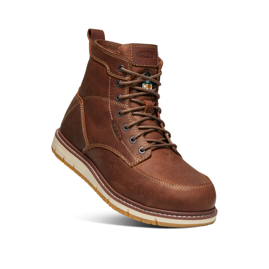 Men's CSA San Jose 6" (Aluminum Toe)  |  Gingerbread/Off White - Image 3