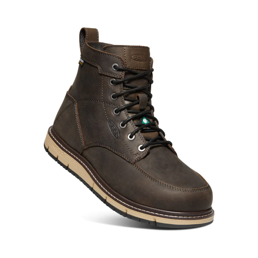 Men's CSA San Jose 6" Waterproof Boot (Aluminum Toe) | Cascade Brown/Black - Image 3