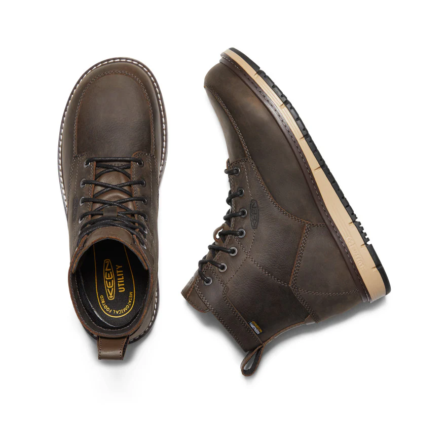 Men's CSA San Jose 6" Waterproof Boot (Aluminum Toe) | Cascade Brown/Black - Image 4