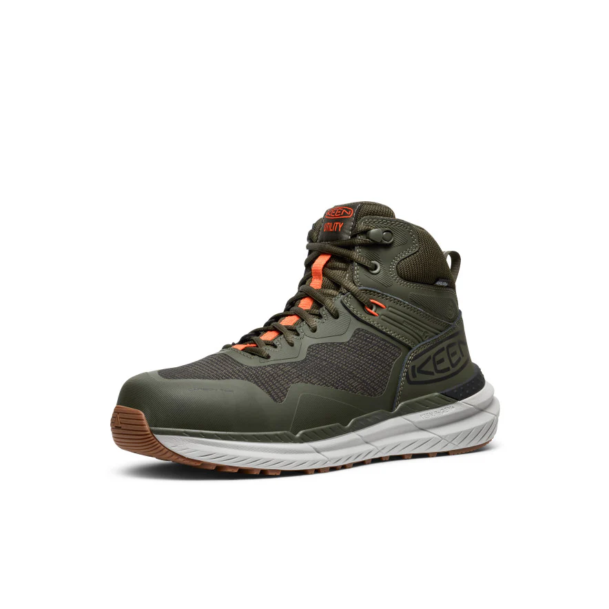Men's CSA Synchro Waterproof Work Boot (Carbon Toe) | Forest Night/Gum - Image 3