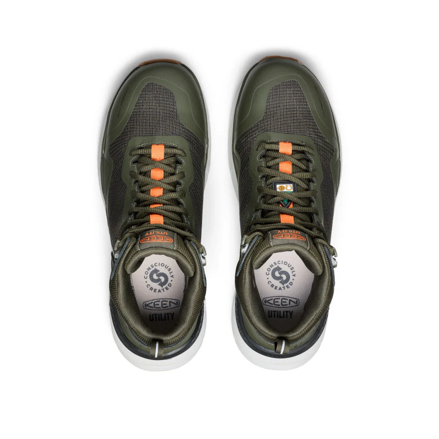 Men's CSA Synchro Waterproof Work Boot (Carbon Toe) | Forest Night/Gum - Image 4