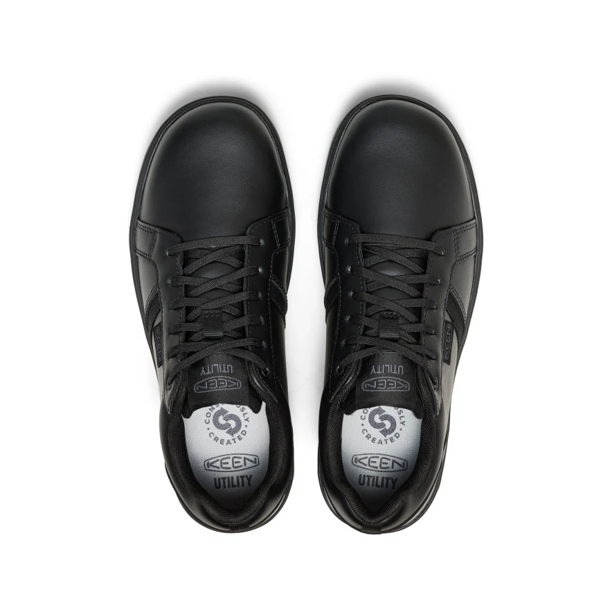 Men's Kenton WTX Work Shoe (Soft Toe) | Black/Black - Image 4