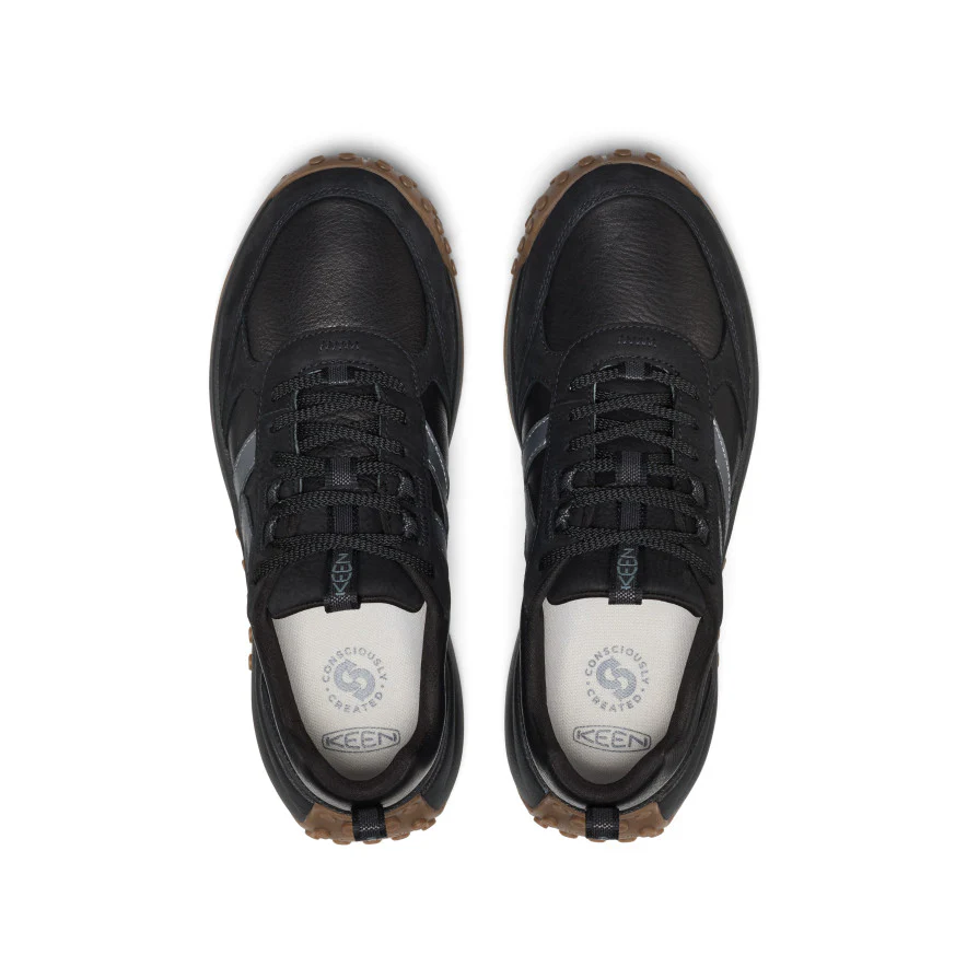 Men's KS86 Leather Sneaker | Black - Image 4
