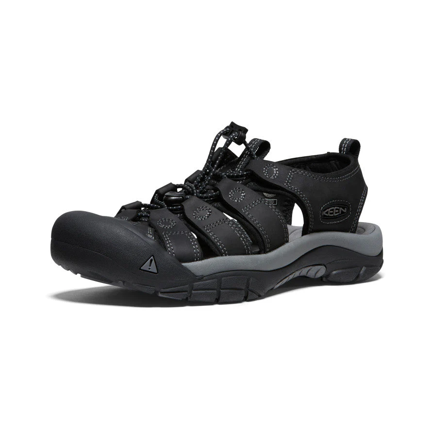 Men's Newport Leather  |  Black/Steel Grey - Image 3