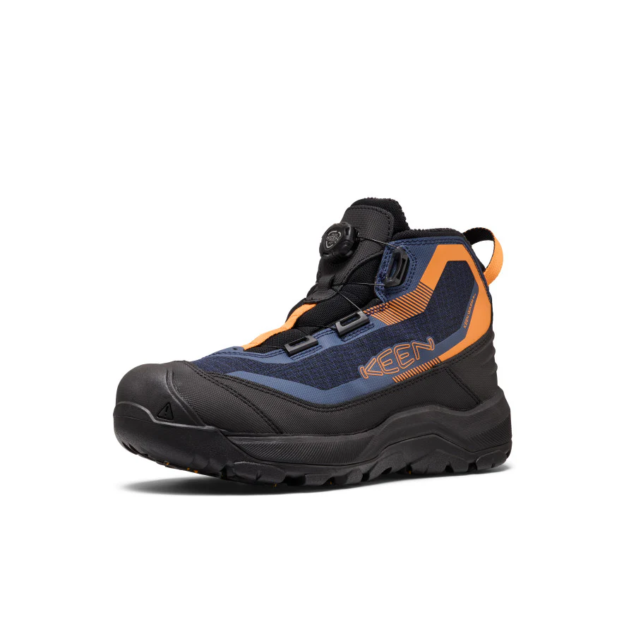 Men's Revel IV EXP CF Polar Waterproof Boot | Naval Academy/Flame Orange - Image 3