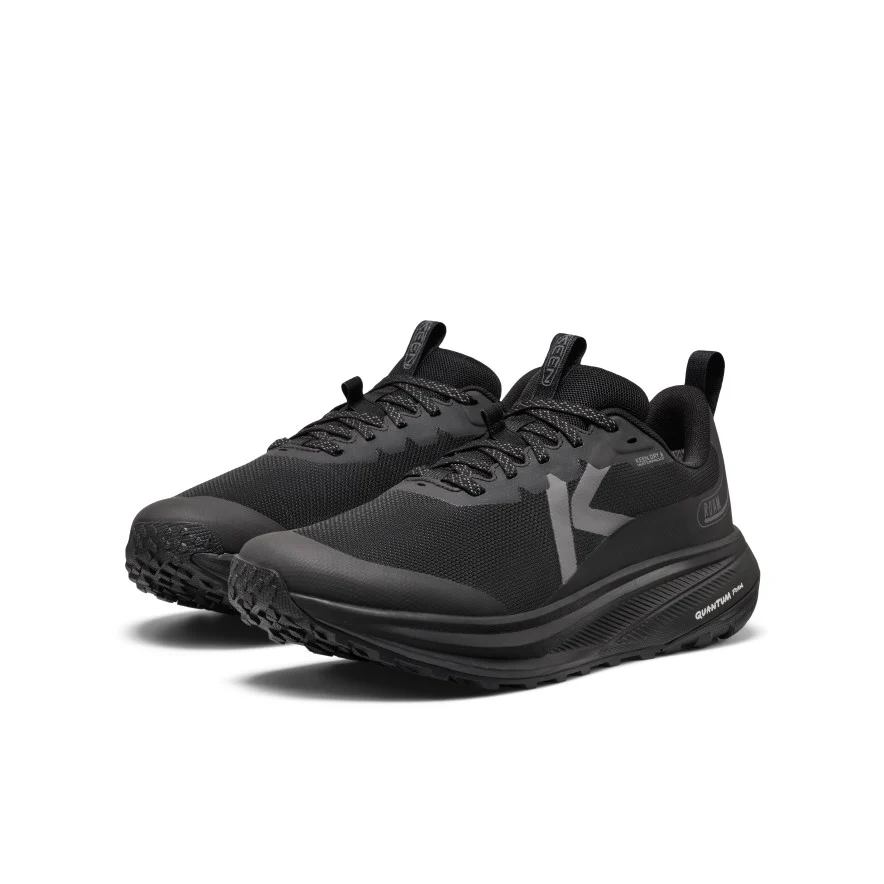 Men's Roam Waterproof Trail Running Shoe | Black/Black - Image 2