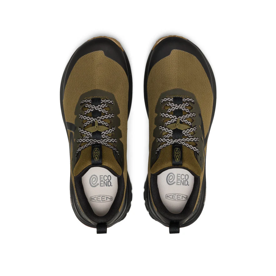 Men's Roam Waterproof Trail Running Shoe  |  Dark Olive/Burnt Brick - Image 4
