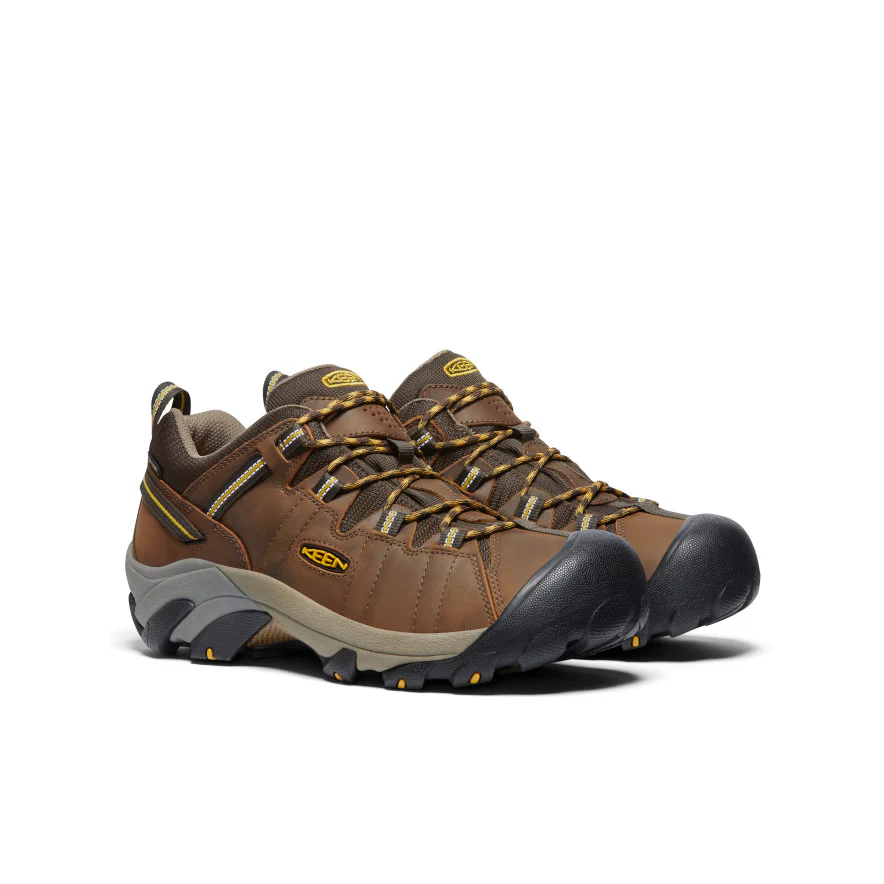 Men's Targhee II Waterproof Wide | Cascade Brown/Golden Yellow - Image 6