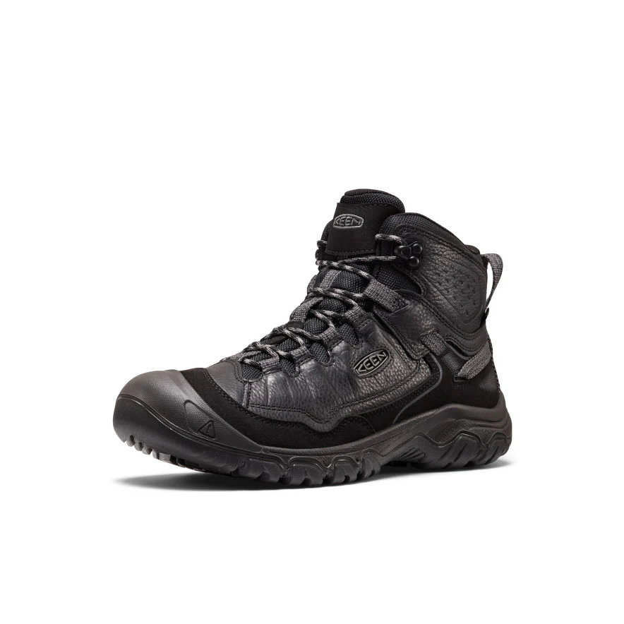 Men's Targhee IV Waterproof Hiking Boot  |  Tumbled Black - Image 3