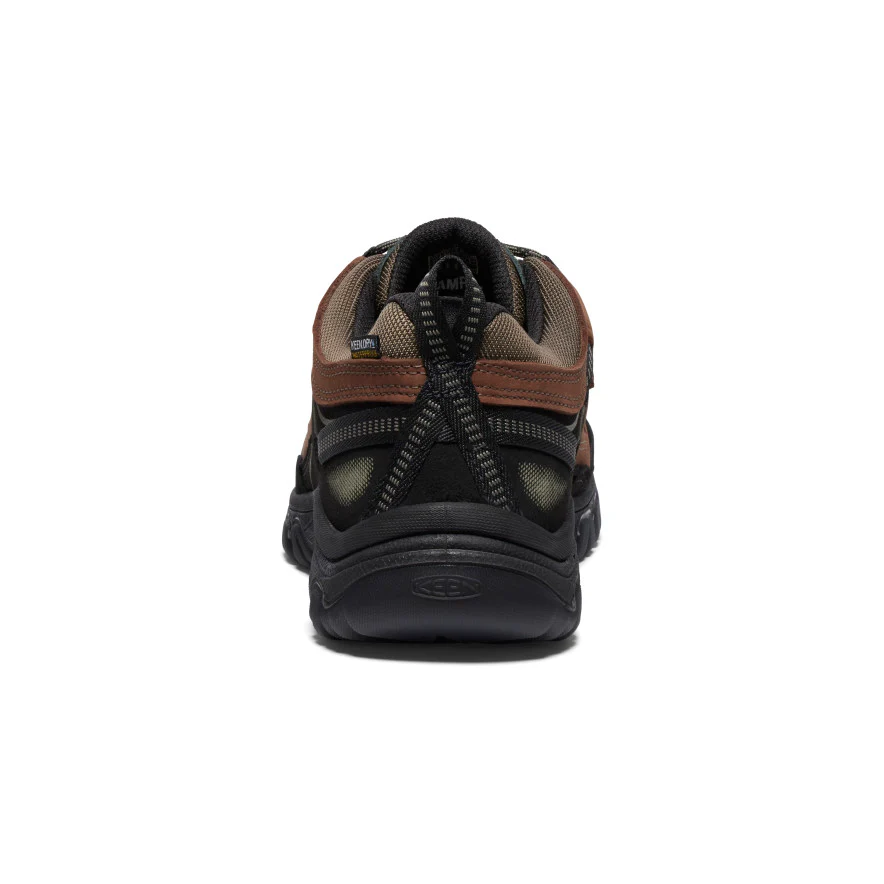Men's Targhee IV Wide Waterproof Hiking Shoe  |  Bison/Black - Image 5