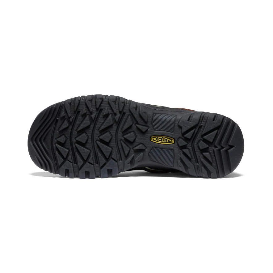 Men's Targhee IV Wide Waterproof Hiking Shoe  |  Bison/Black - Image 6