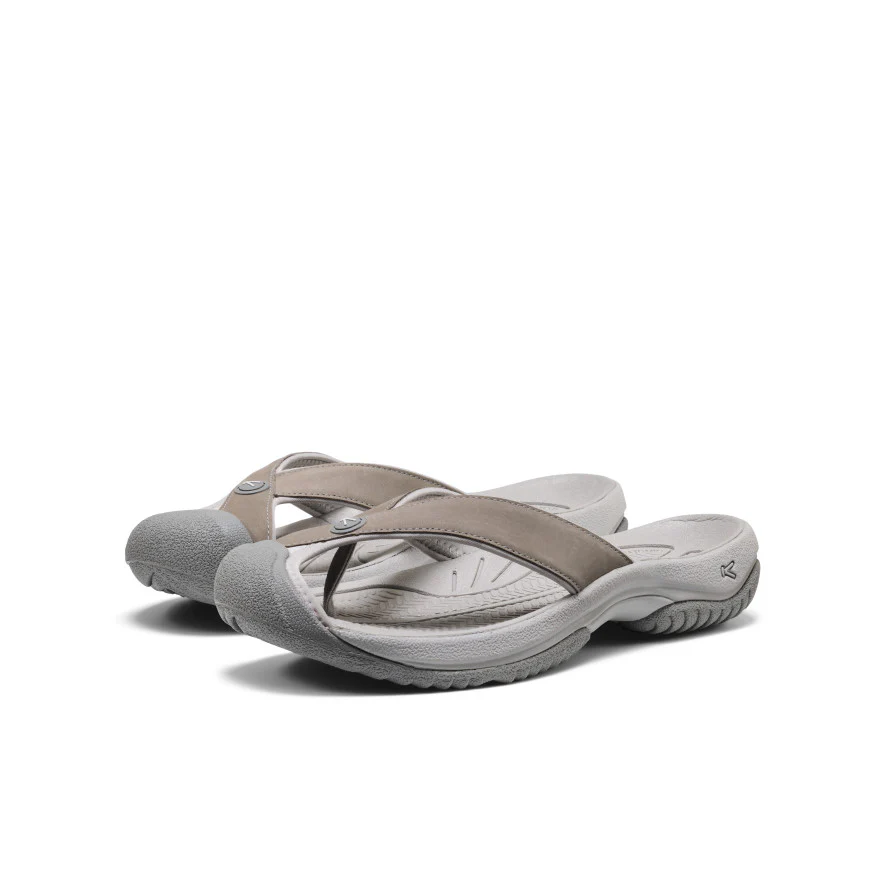 Men's Waimea Leather Flip-Flop  |  Monochrome/Steel Grey - Image 2