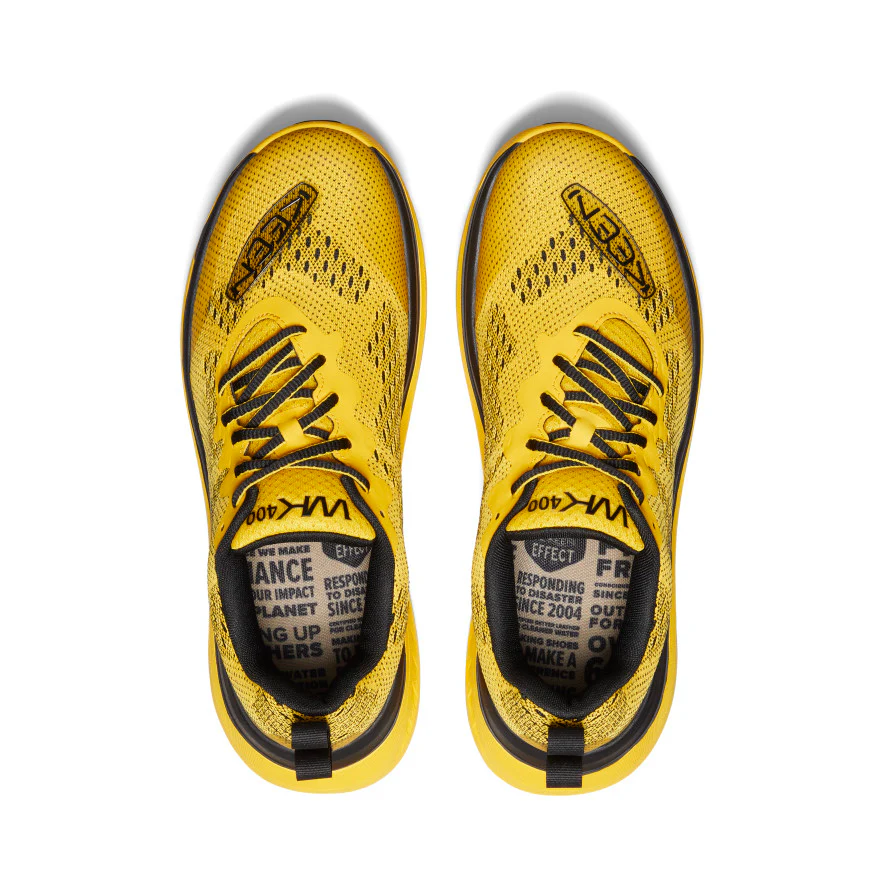 Men's WK400 Walking Shoe | KEEN Yellow/Black - Image 4
