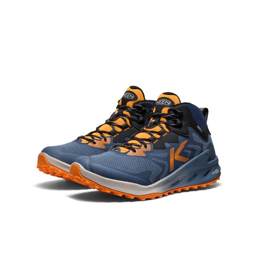 Men's Zionic NXT Waterproof Hiking Boot | Naval Academy/Bright Marigold - Image 2