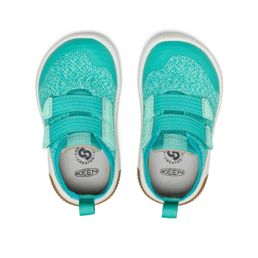 Toddlers' KNX Knit Double Strap | Bright Aqua/Cabbage - Image 3