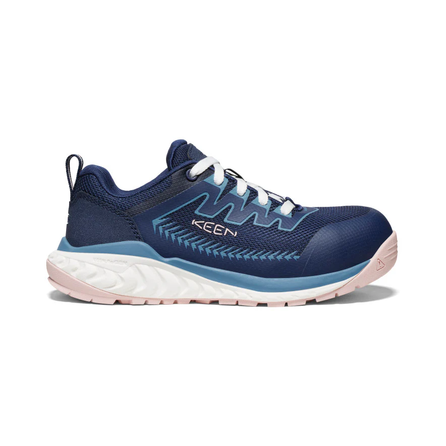 Women's CSA Arvada Work Sneaker (Carbon Toe)  |  Naval Academy/Peach Whip - Image 10