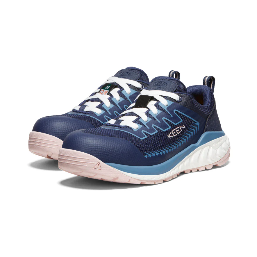 Women's CSA Arvada Work Sneaker (Carbon Toe)  |  Naval Academy/Peach Whip - Image 11